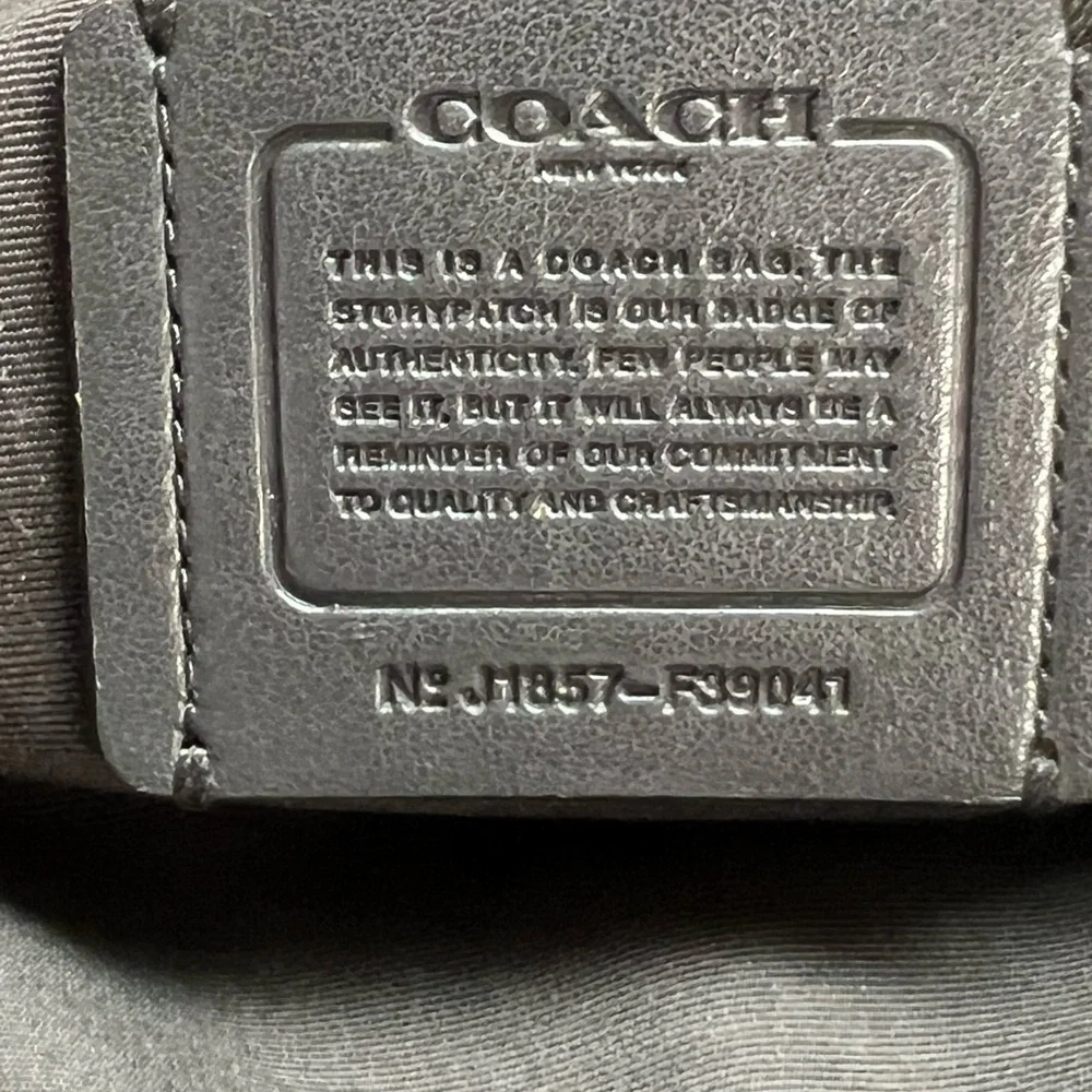 Coach Black and Gray Men's Crossbody Bag - Picture 7 of 7